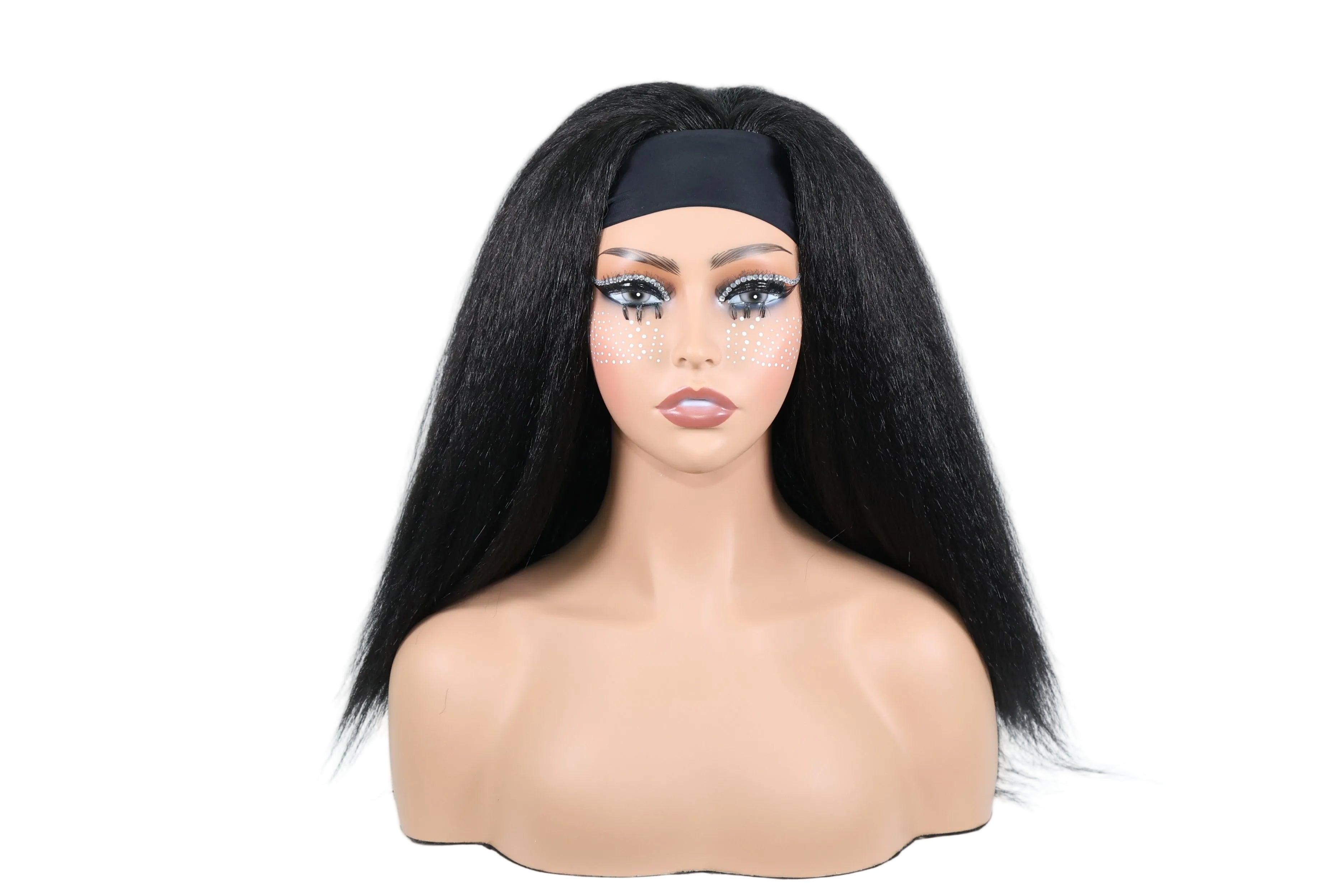 Synthetic wig hairband