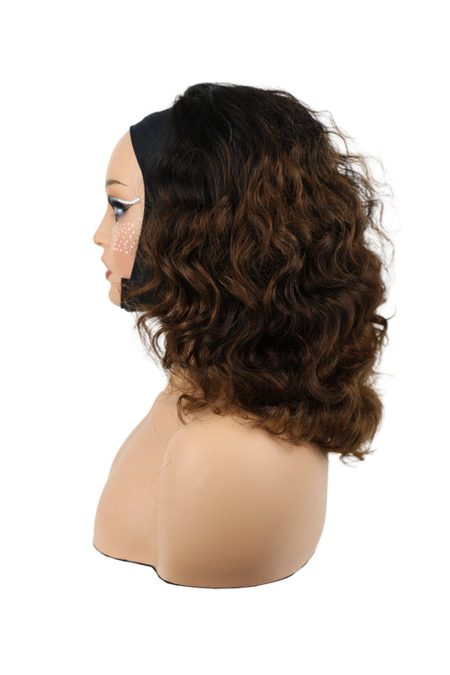 Full human hair wig, Vietnamese hair quality hairband s18