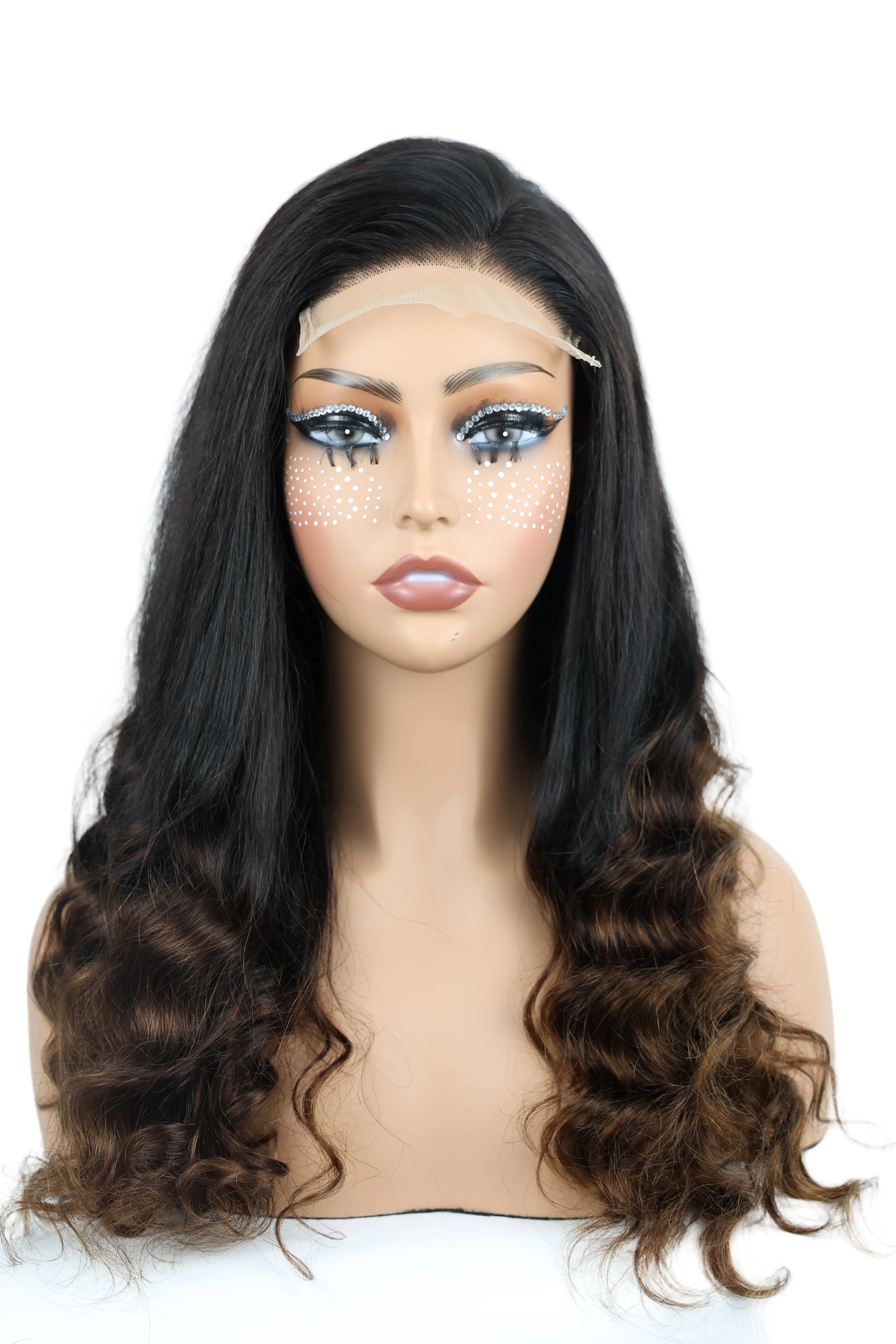human hair wig from Vietnam 100% real hair wavecurly 136